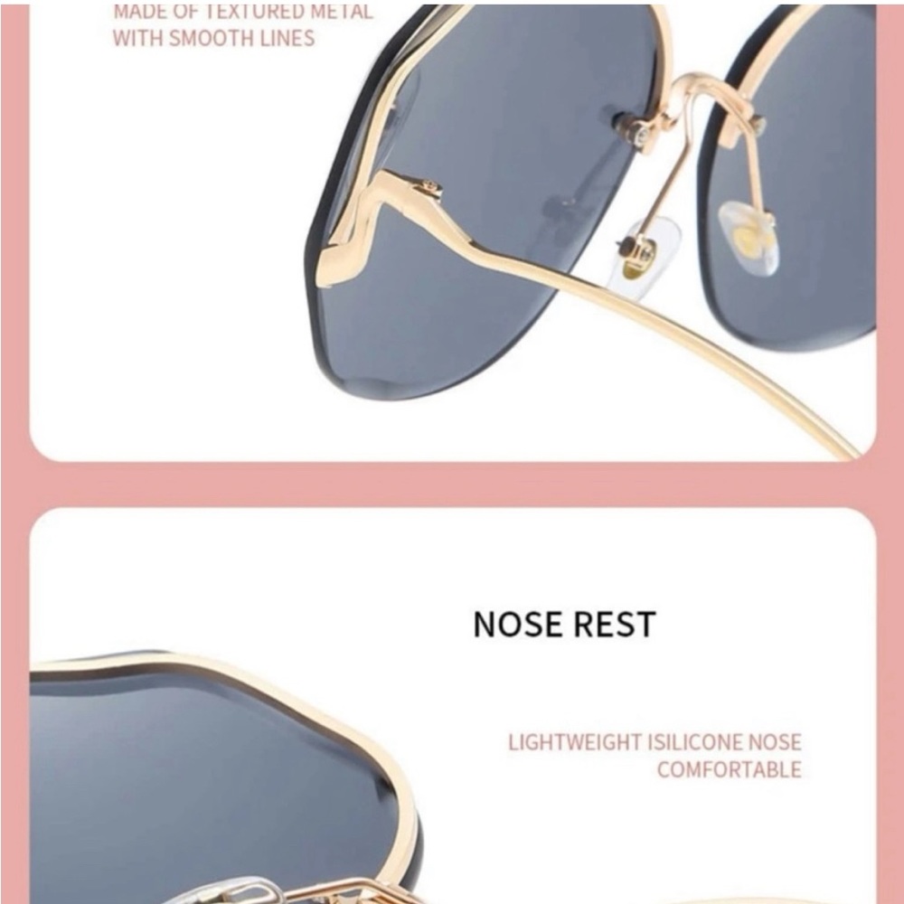 Retro Oversized Gradient  Sunglasses - Picture 5 of 11